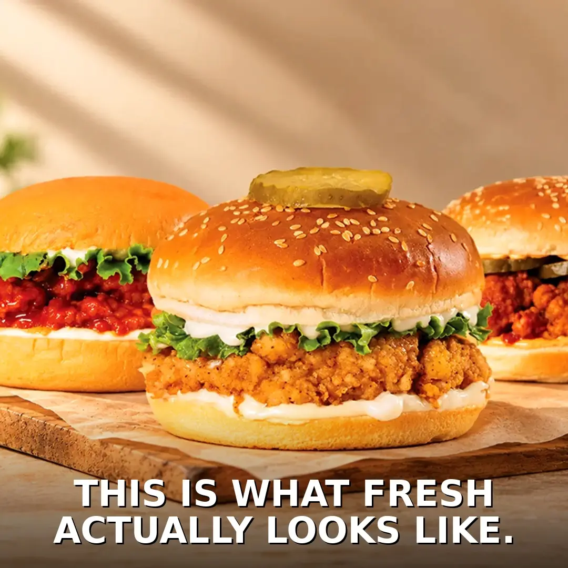 Big Mary chicken burger vs regular market burger comparison — MB Chicken