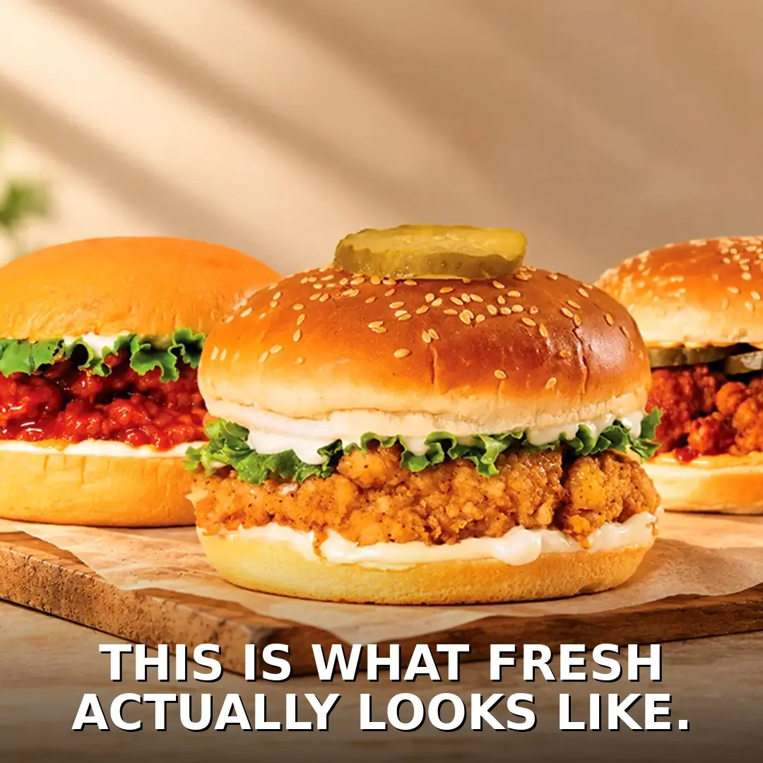 Big Mary chicken burger vs regular market burger comparison — MB Chicken