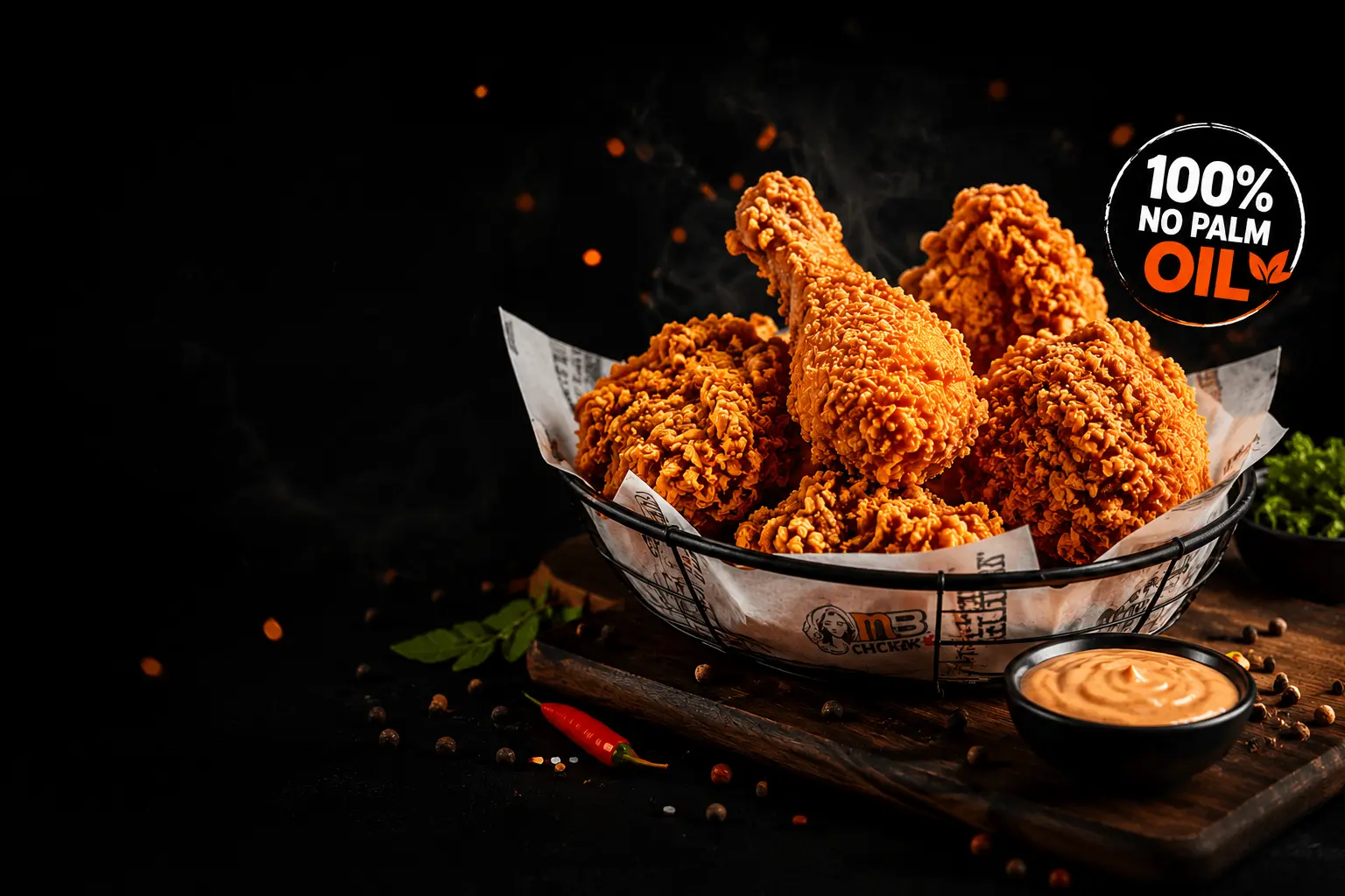 Crispy fried chicken